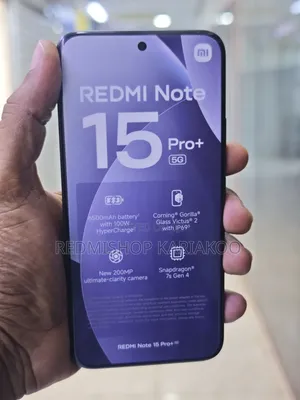New Xiaomi Redmi Note 15 Pro+ 256GB Black