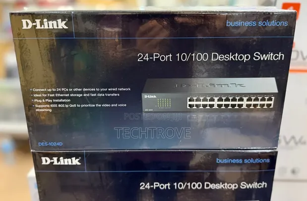 D-Link 24-Port Desktop Switch DES-1024D Metal - 1