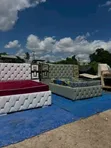 Modern Bedsofa with Lights and Gold Stickers (5/6) - 3