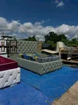 Modern Bedsofa with Lights and Gold Stickers (5/6) - 4