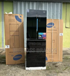 Homebase Non-Frost Fridge 298L Hb3-66m Black Glass