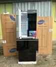 Homebase Non-Frost Fridge 298L Hb3-66m Black Glass - 2