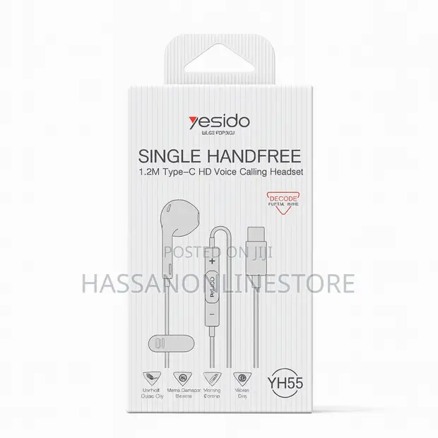 Yesido YH55 Headset ya Sikio Moja ya Kupiga Simu kwa HD na Type-C - 1