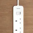 Anker A91f3k21 Power Strip 6 AC Outlets - 1.8m Cable - 1