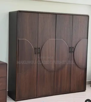 Brand New 4-Door Teak Wood Wardrobe