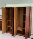 Woodstock 4-Door Wardrobe - Mvule & Mtiki Wood - 2