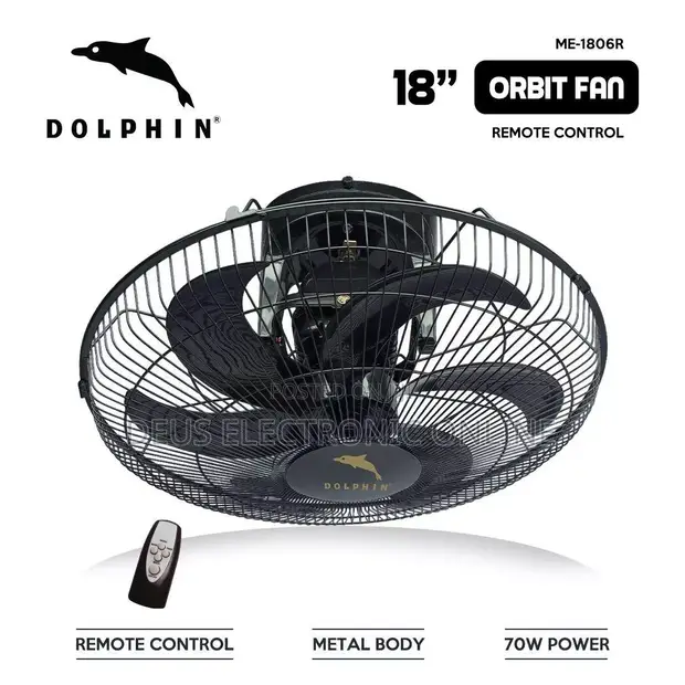 Dolphin Orbit Fan, Ukubwa 18, Mpya Kabisa - 1