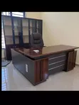 Executive Office Table, Wardrobe, and Boss Chair - 1
