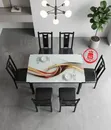 Modern Glass Dining Table Set (4-6 People) - 1