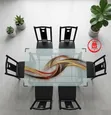 Modern Glass Dining Table Set (4-6 People) - 2