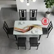 Modern Glass Dining Table Set (4-6 People) - 4