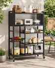Multi-Tier Kitchen Rack with Cabinet - 2