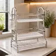3-Tier Stainless Steel Dish Drainer - 1