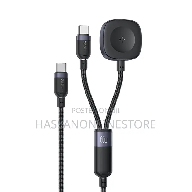 Yesido CA136C 60W Fast Charging Type-C to Type-C & Watch Cable - 1