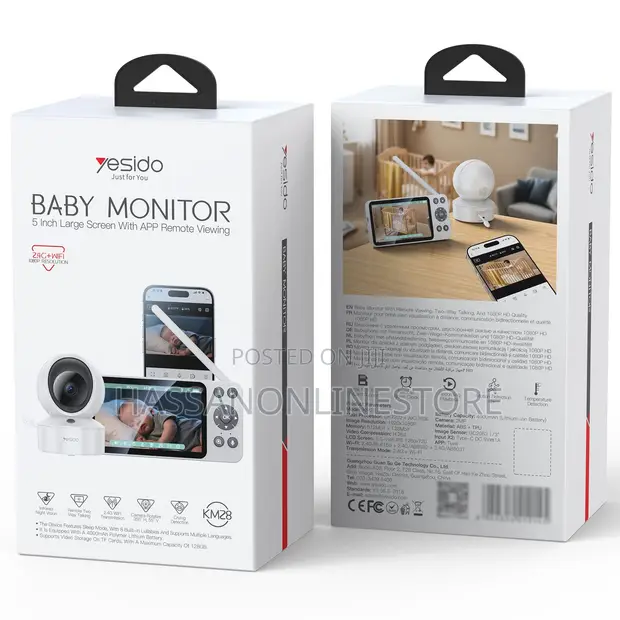 Yesido KM28 5" LCD WiFi Baby Monitor - 1