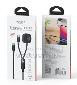 Yesido 2-in-1 Watch Cable for Apple 60W USB-C