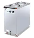 Commercial Double Head Plate Warmer Cart - 2