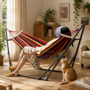 Double Stand Folding Steel Hammock (400lbs)