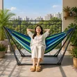 Double Stand Folding Steel Hammock - 3