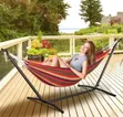 Double Stand Folding Steel Hammock - 1