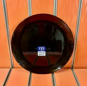 Original Luminarc Diwali Noir Black Plate