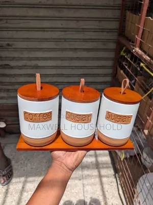 Vintage Style Ceramic Kitchen Canister Set