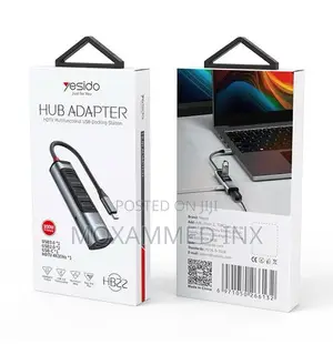 Yesido HB22 Hub Adapter: USB-A 3.0, USB-A 2.0, USB-C, 4K HDTV