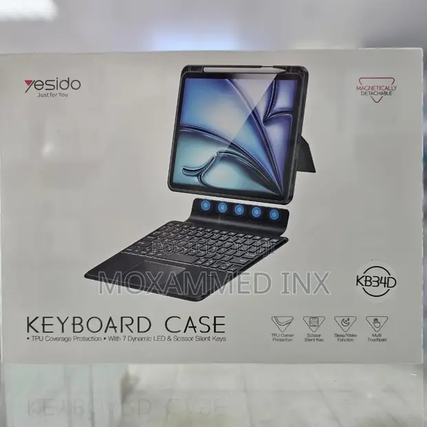 Yesido Magnetic Detachable Keyboard Case kwa Apple iPad Pro 11" M4 2024 - 1