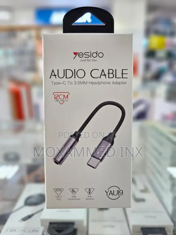 Yesido YAU19 USB-C to 3.5mm Audio Adapter - 1