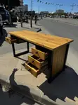 Study Table - Solid and Sturdy Natural Wood - 1