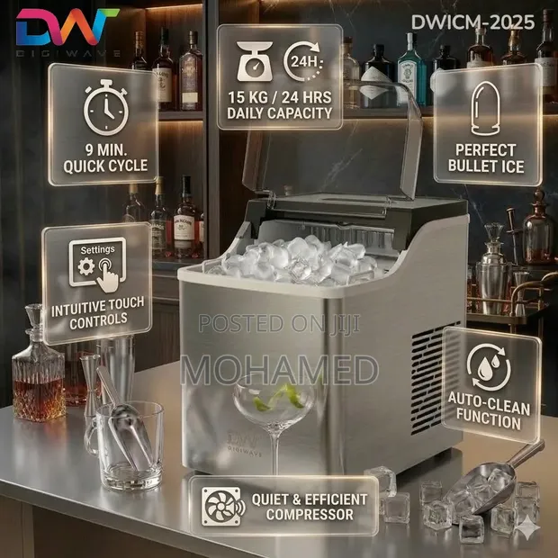 Digiwave Ice Maker - 15kg - 1