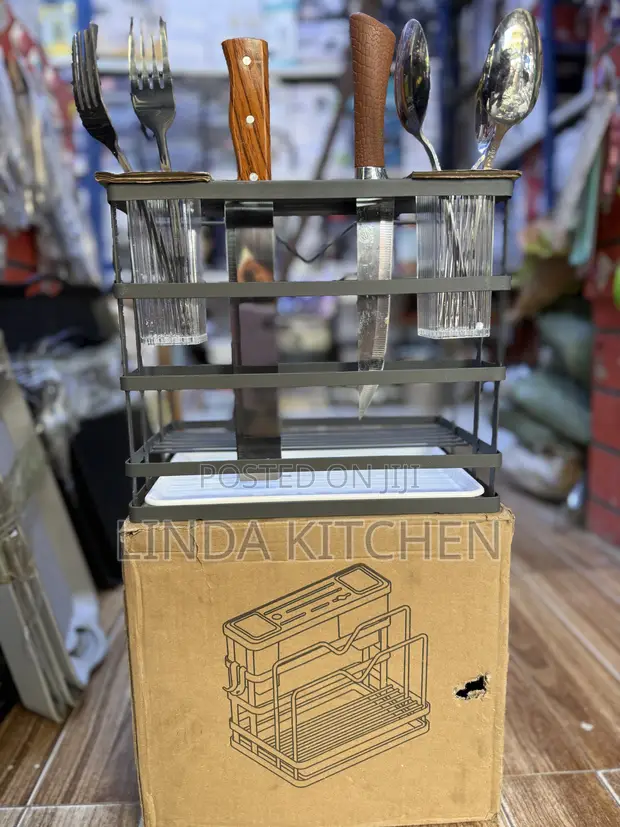 Stainless Steel Kitchen Utensil Holder - 1