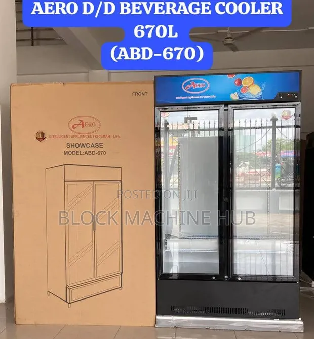 Aero 670L Double Door Showcase Fridge (ABD-670) - 1
