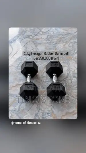 Dumbbell ya Kilo 15 ya Mpira yenye Nafasi Sita