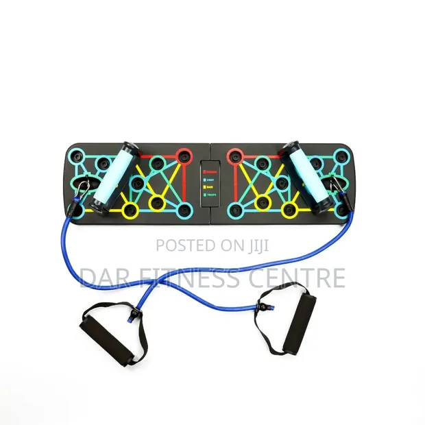 Push Up Board with Resistance Bands - 1