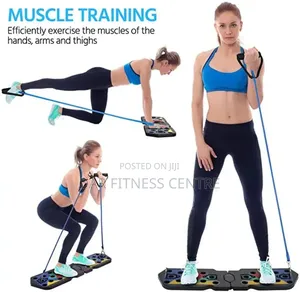 Push Up Board with Resistance Bands