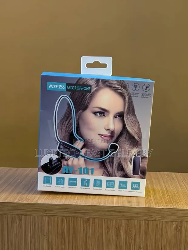 BRSS AY-101 Rechargeable Wireless Headset Microphone - 1