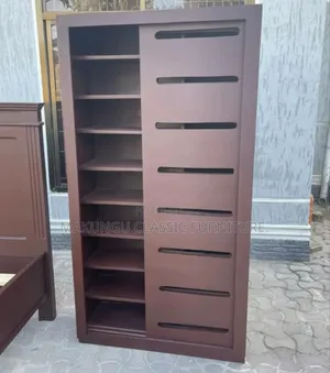 Simple and Unique Brown Shoes Rack (186cm Height)