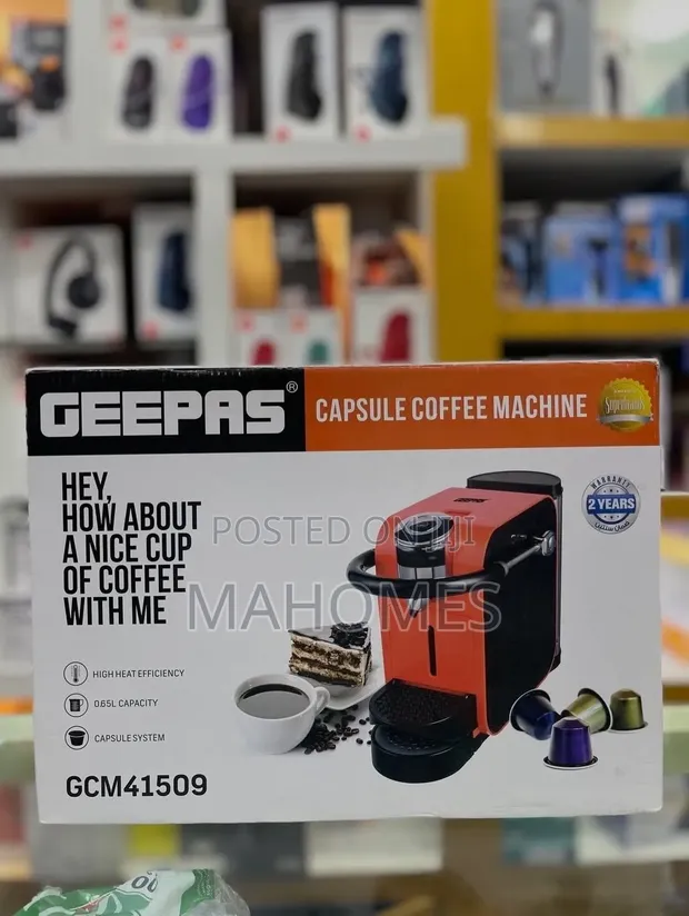 Brand New Geepas Capsule Coffee Machine - 1