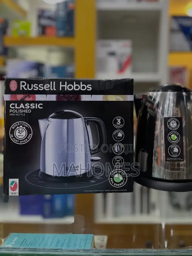 Russell Hobbs Classic Polished Mini Kettle 1.0L, 2400W - 1