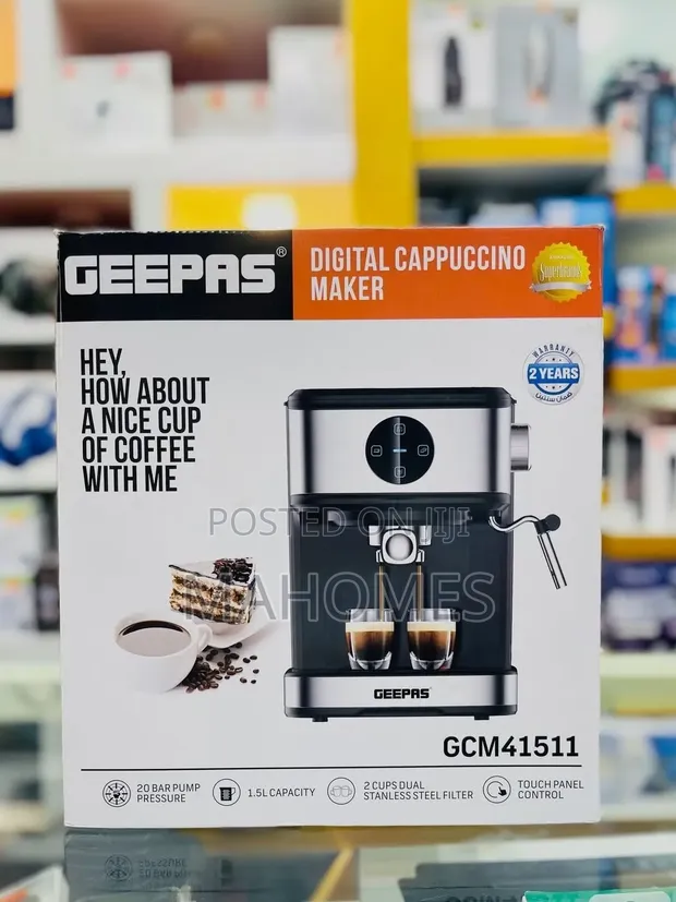 Geepas Digital Cappuccino Maker - 1