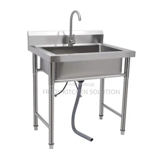 0.6m Single Bowl Stainless Steel Sink - 1