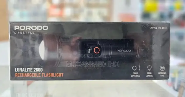 Porodo Lumalite 2600 Lumens Type-C Rechargeable Flashlight - 1
