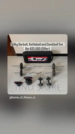 58kg Bodyfit Adjustable Dumbbell Set