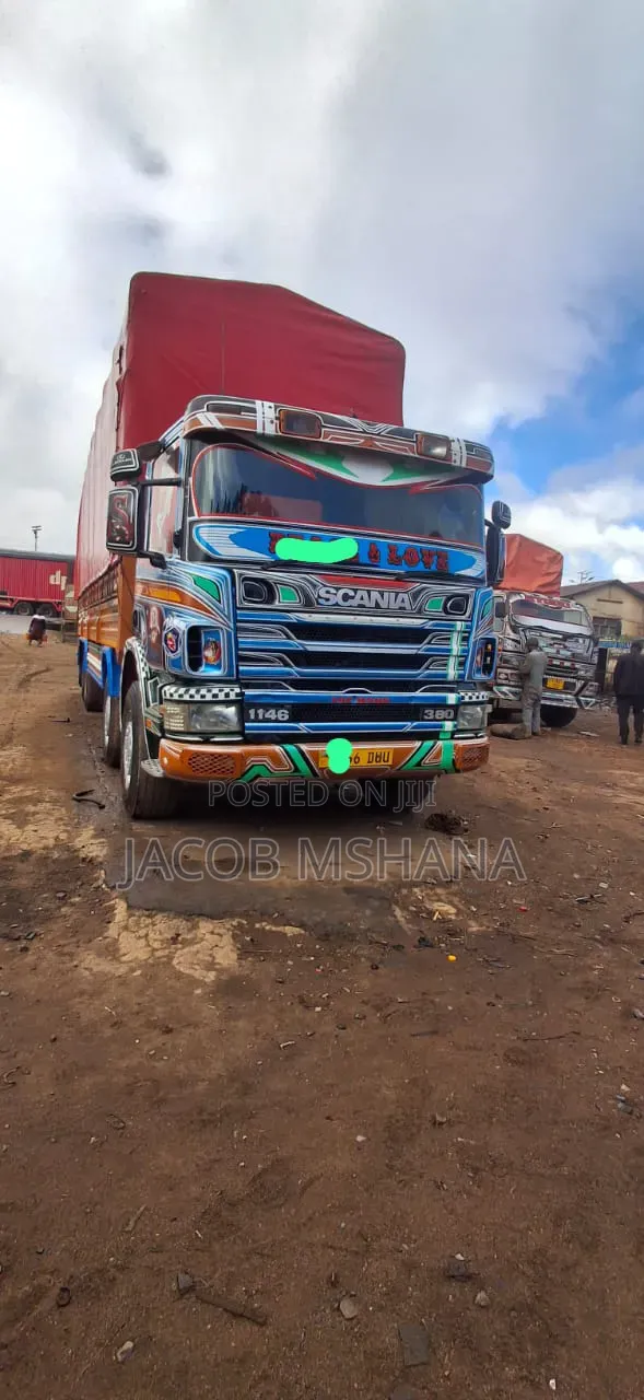 Scania 114 P 380 1998 Red Truck - 1
