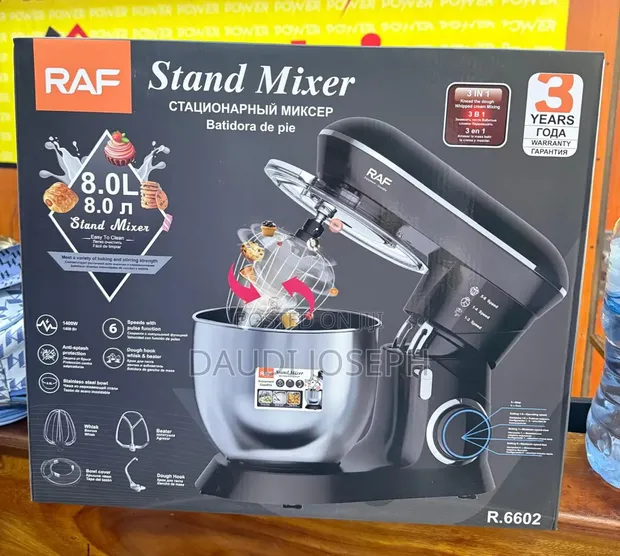 Raf Stand Mixer 8L - Black - 1