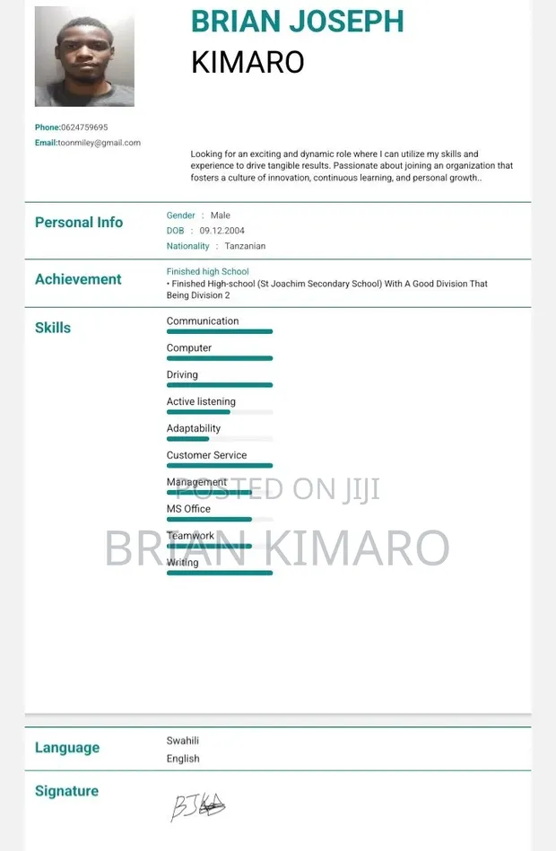 Student Seeking Part-Time Work - 1