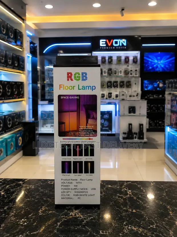 RGB Colorful Floor Lamp for Gaming or Living Room - 1