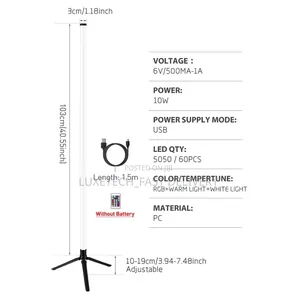 RGB Colorful Floor Lamp for Gaming or Living Room