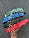Goyard Belts with Iconic Chervon Pattern - 3